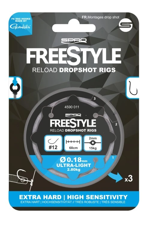 Spro Freestyle Reload Dropshot Rig 1 Spro Freestyle Reload Dropshot Rig