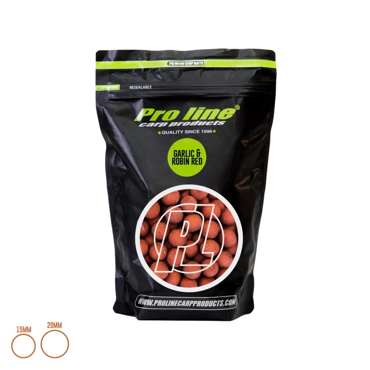 Proline Garlic & Robin Red Boilies 1kg 1 Proline Garlic & Robin Red Boilies 1kg