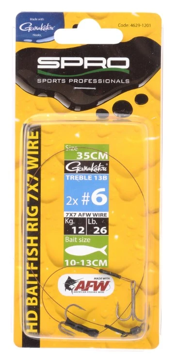 Spro HD Baitfish Rig 7x7 2Trebles 2 Spro HD Baitfish Rig 7x7 2Trebles - Afbeelding 2