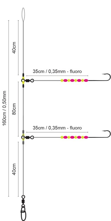 Spro Salt Rig #21 Luminous Bead 2 Spro Salt Rig #21 Luminous Bead - Afbeelding 2