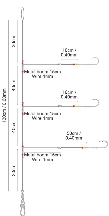 Spro Salt Rig #23 Metal Boom Baitholder 2 Spro Salt Rig #23 Metal Boom Baitholder - Afbeelding 2