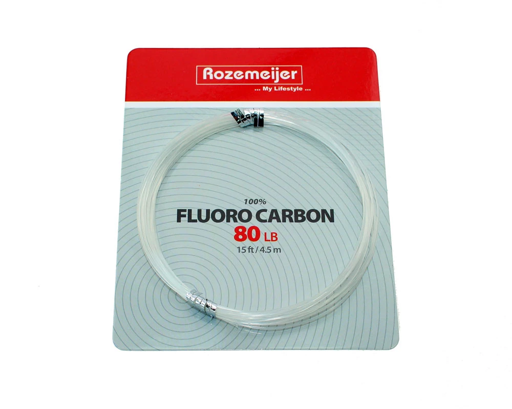 Rozemeijer 100% Fluoro Carbon 80lb 4,5m/15ft 1 Rozemeijer 100% Fluoro Carbon 80lb 4,5m/15ft