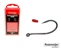 Rozemeijer Worm & Dropshot Hooks 10pcs -Spro Verkoop 68340 incl packaging