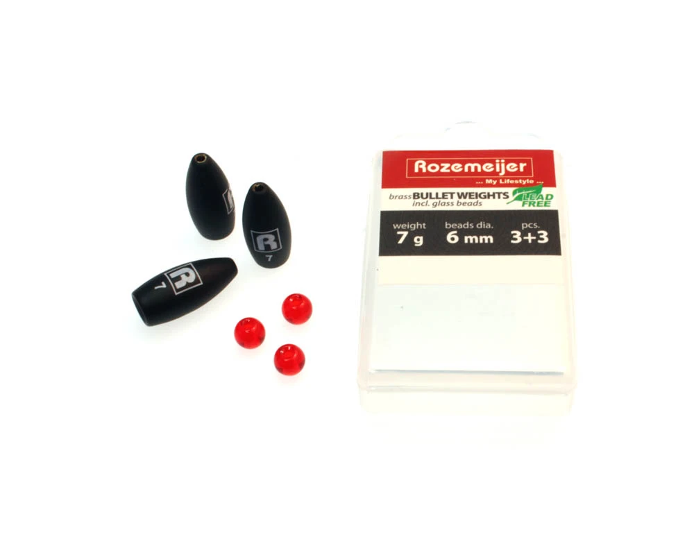 Rozemeijer Bullet Weights Incl Beads 3pcs Set 2 Rozemeijer Bullet Weights Incl Beads 3pcs Set - Afbeelding 2