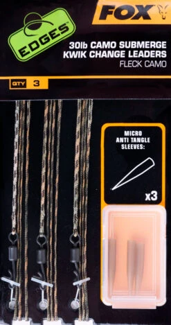 Fox Edges Submerge Leaders Kwik Change 30lb