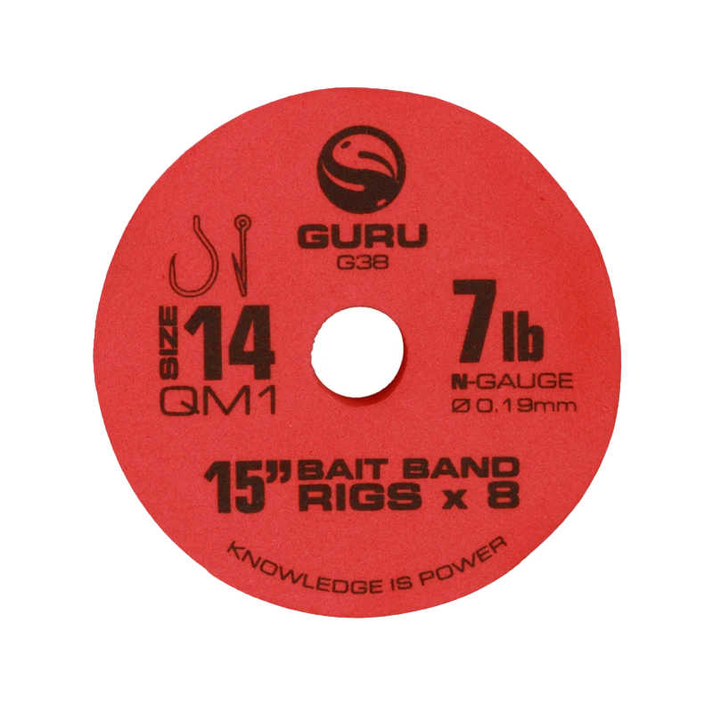 Guru QM1 Bait Bands Ready Rig 15 Inch (38cm) 1 Guru QM1 Bait Bands Ready Rig 15 Inch (38cm)