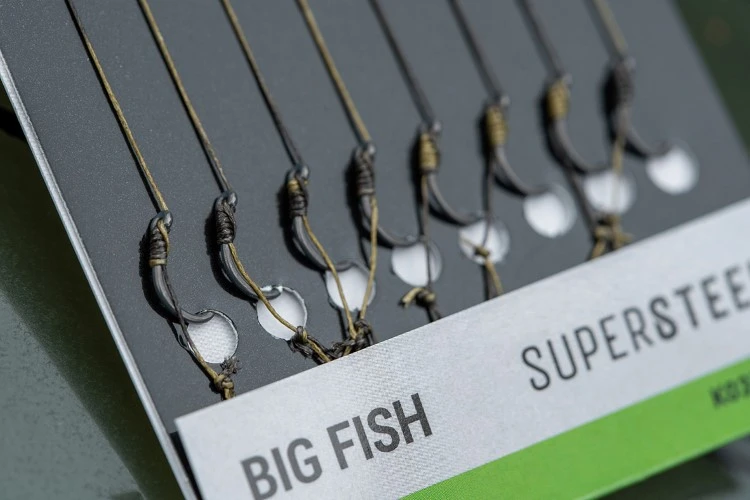 Korum Big Fish Braided Hair Rigs 6” 15cm Barbless 3 Korum Big Fish Braided Hair Rigs 6” 15cm Barbless - Afbeelding 3