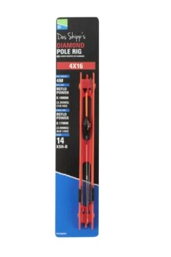 Preston Diamond Pole Rigs -Spro Verkoop p0100051 4x16 diamond pole float rig st 01