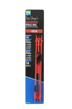 Preston Diamond Pole Rigs -Spro Verkoop p0100052 4x18 diamond pole float rig st 01